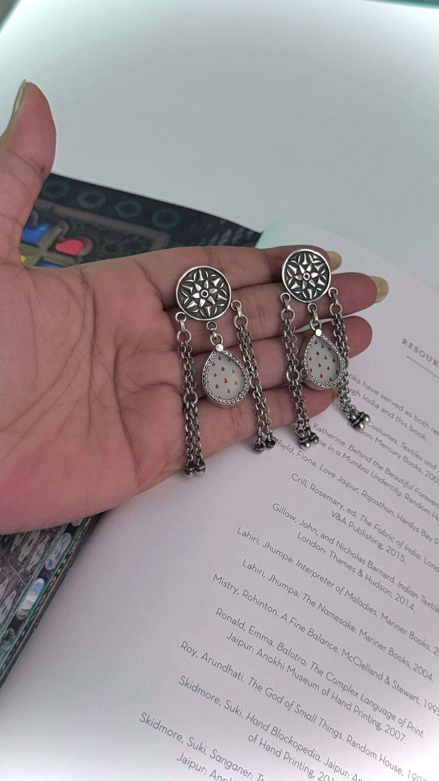 HawaMahal : Embrace elegance with our silver earrings, reflecting the charm of a royal heritage!