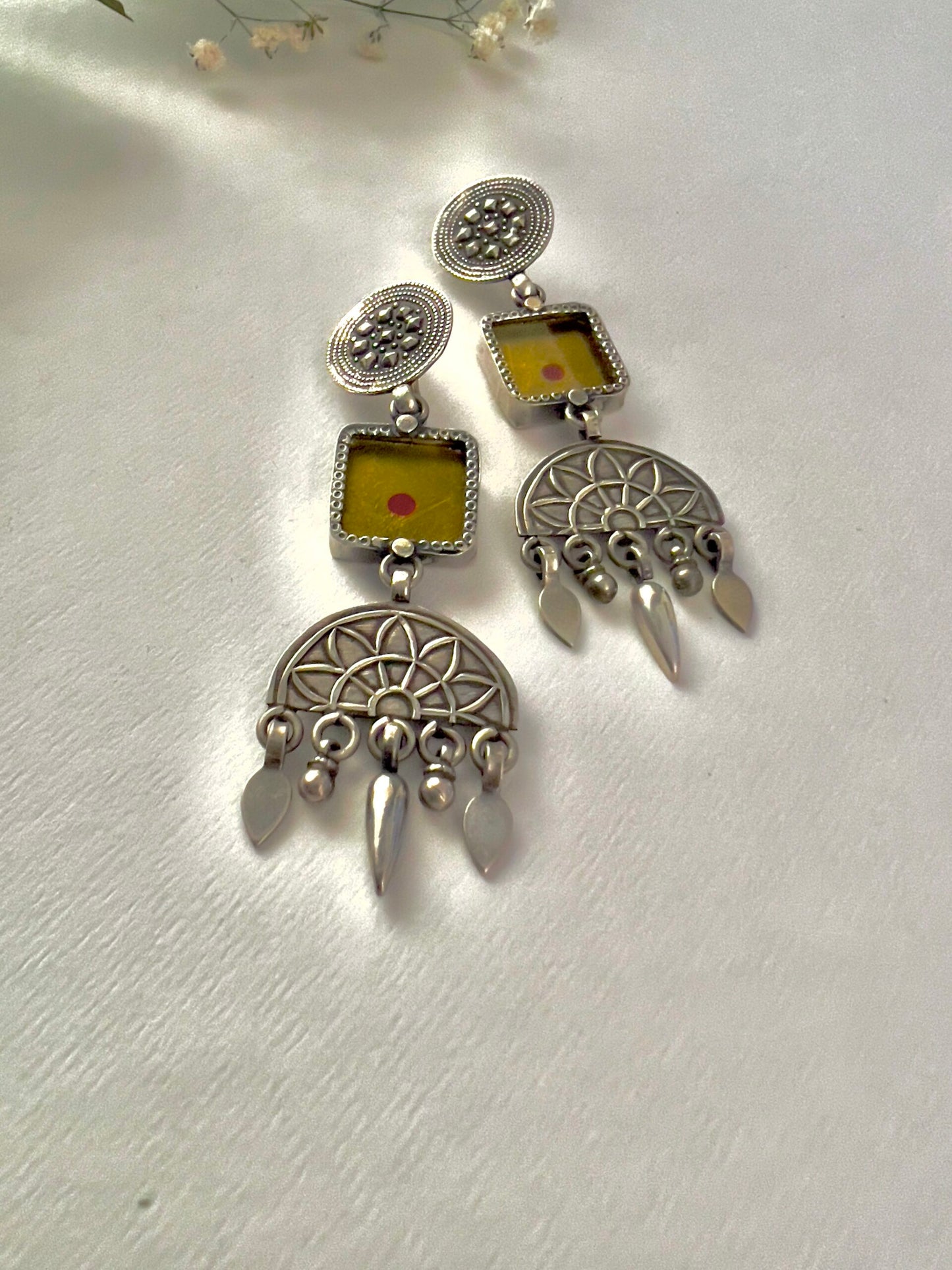 "Anundita": Dramatic and Designer earrings with striking versatile hangings