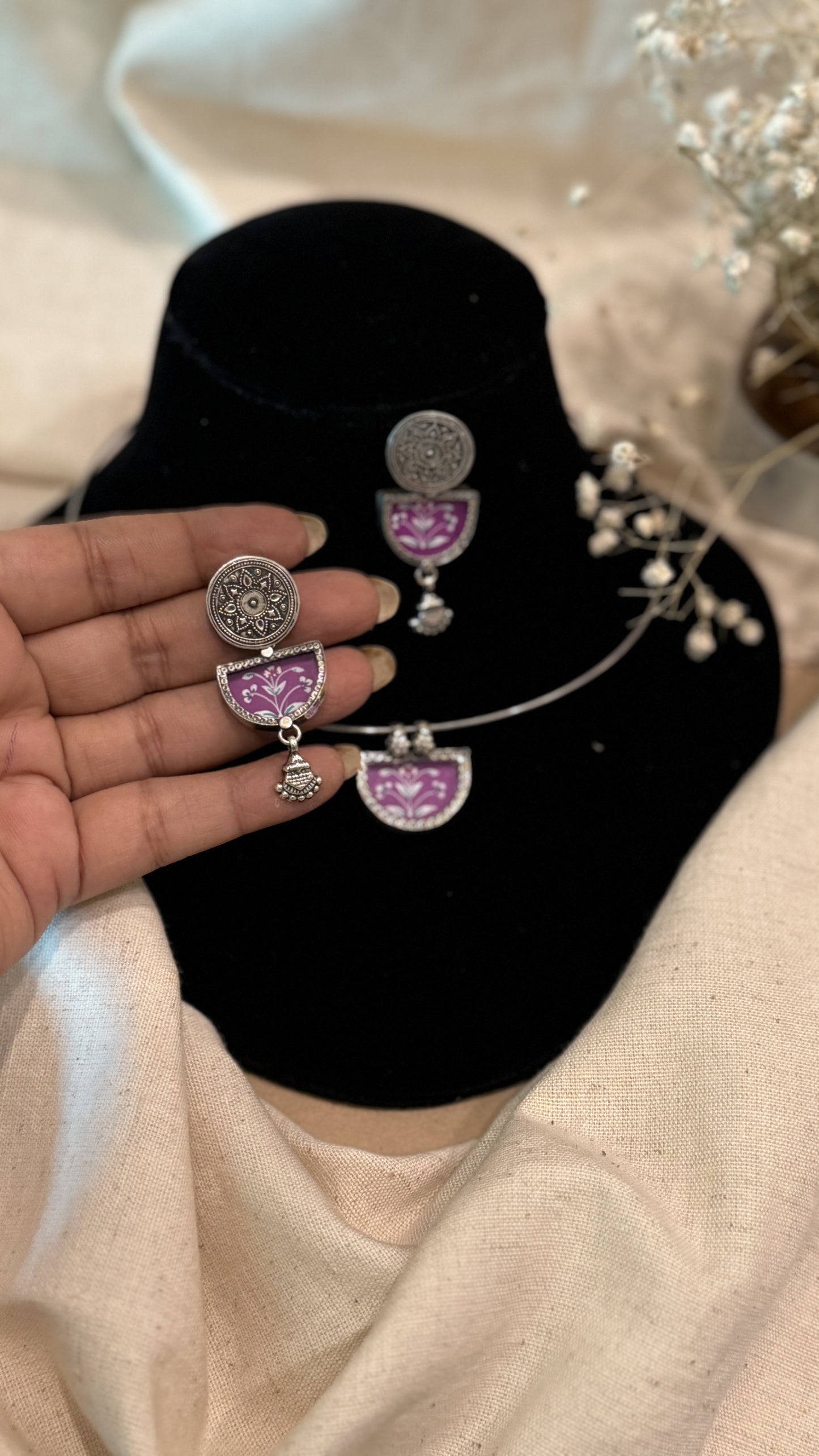 “Campus Couture” - Purple : Sparkle through your college days with timeless elegance.