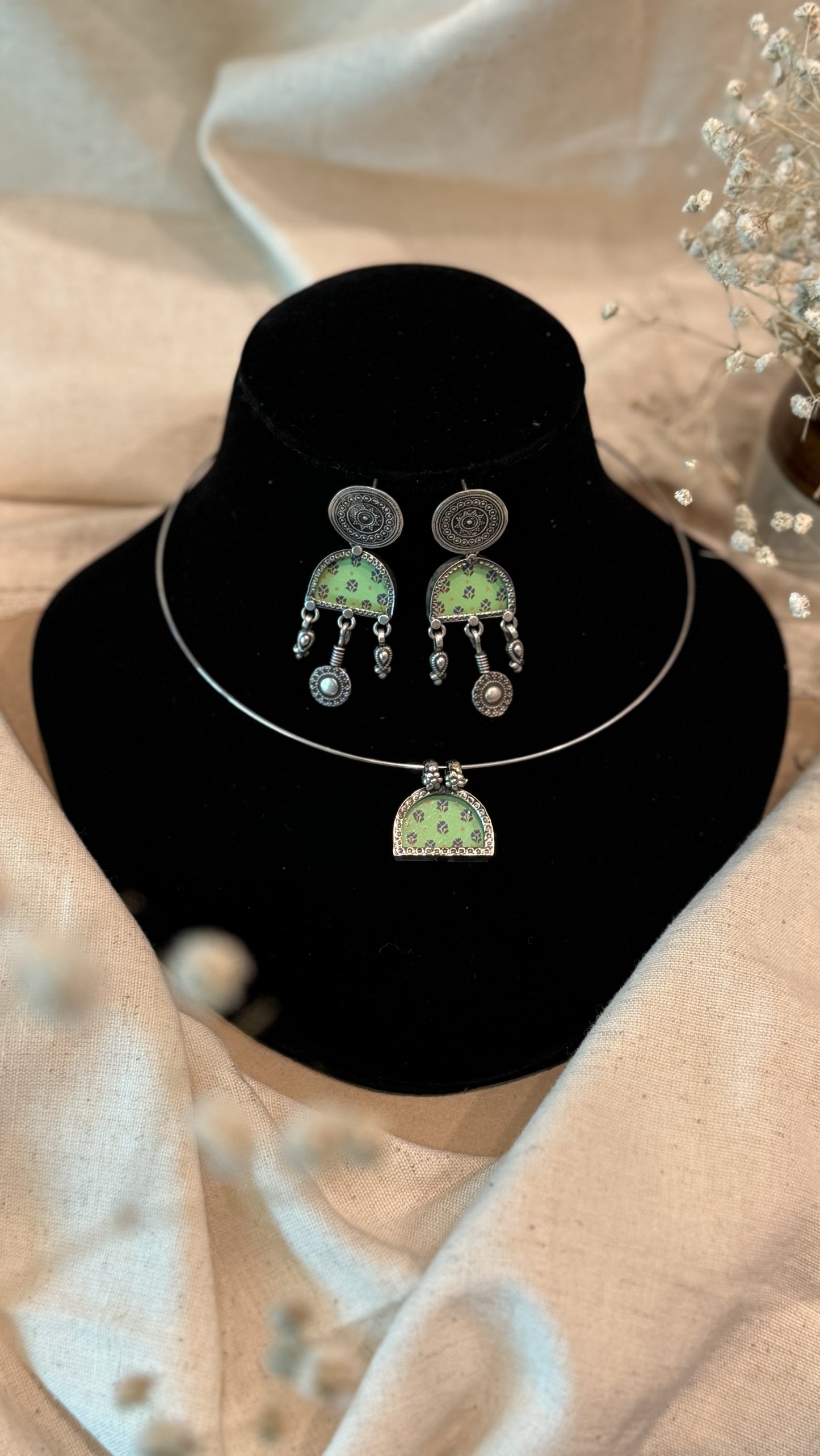 “Campus Couture” - Green : Sparkle through your college days with timeless elegance.