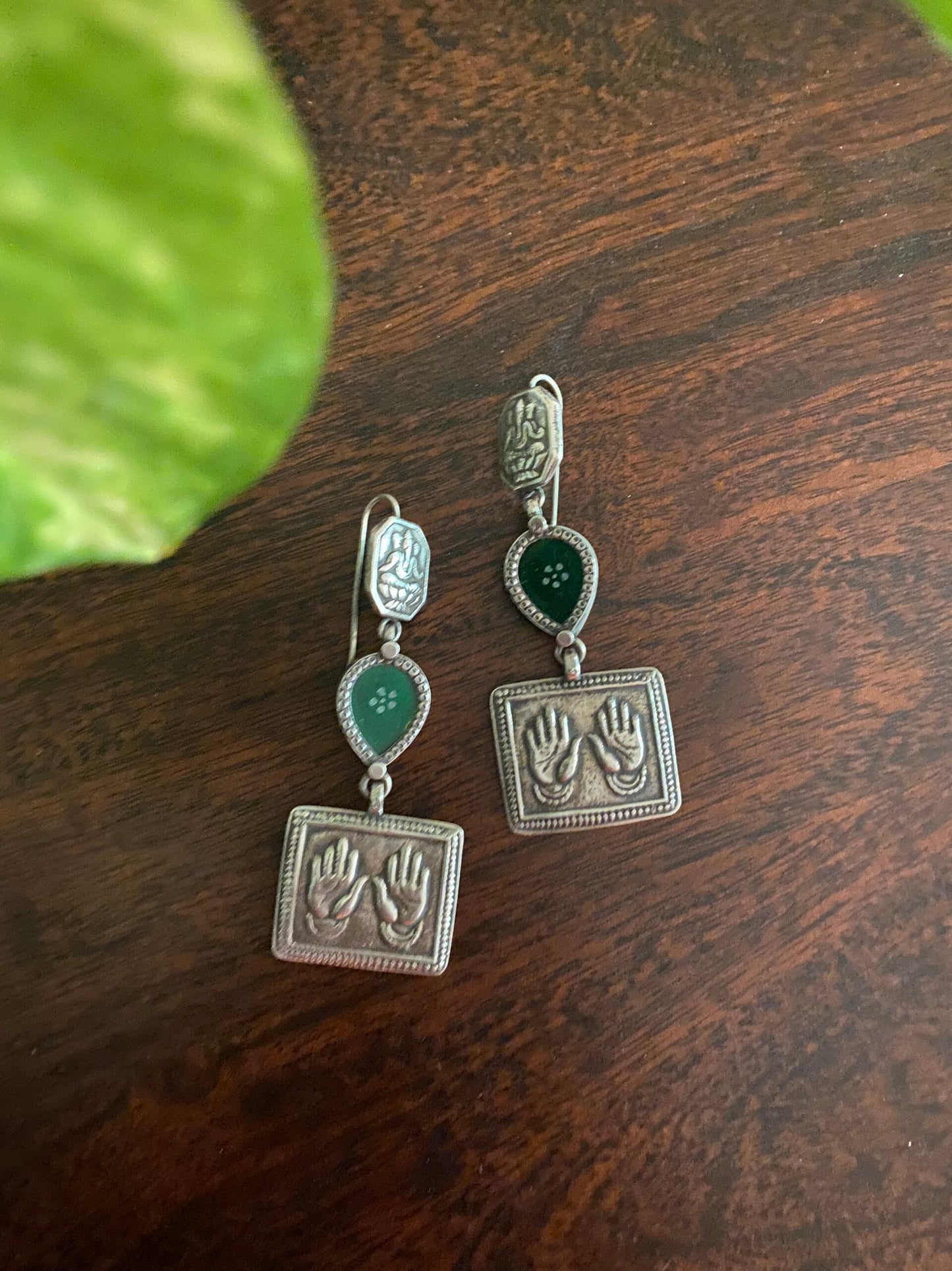 "कात्यायनी" Katyani - Divine Silver Crafted Earrings