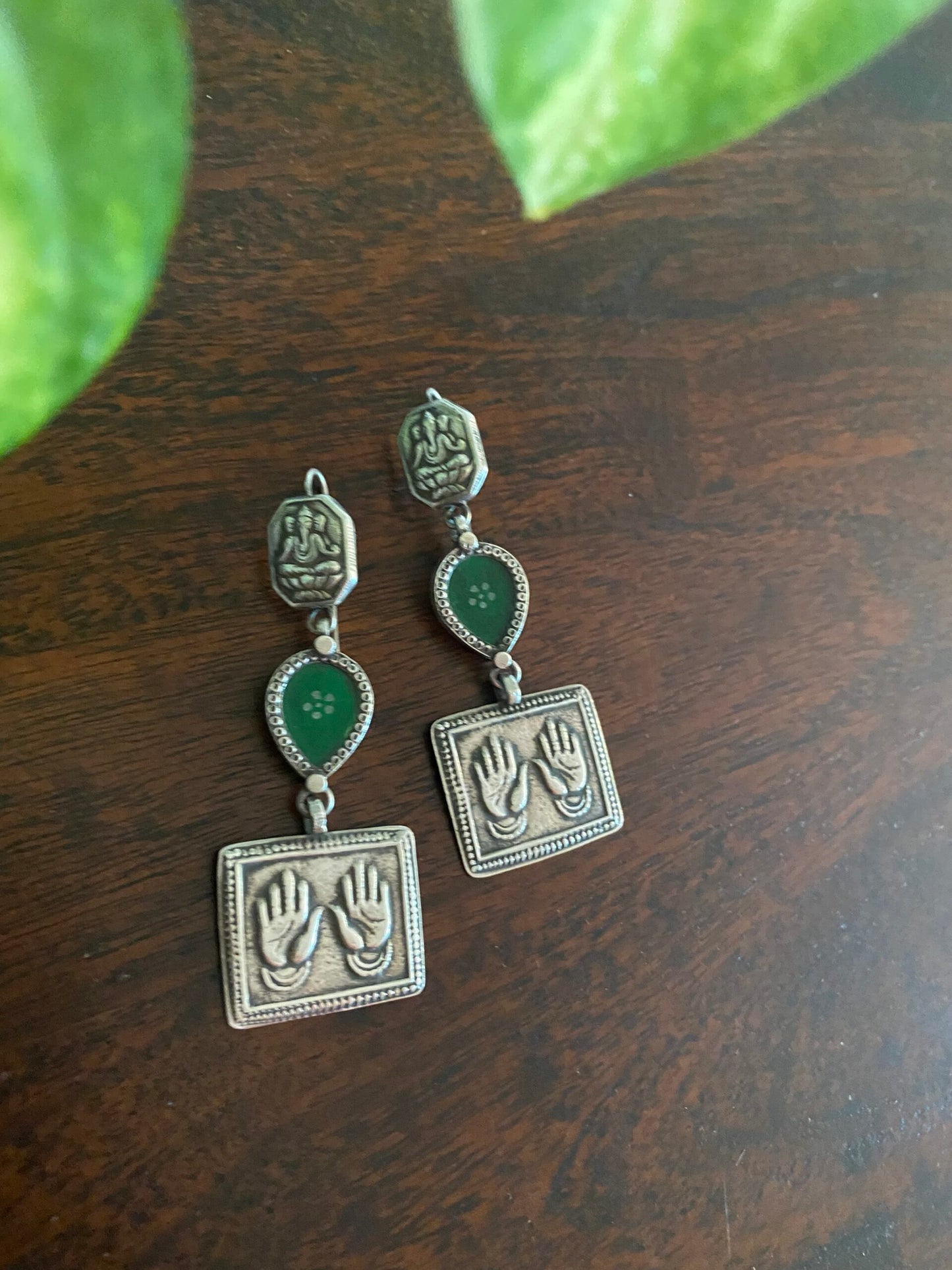 "कात्यायनी" Katyani - Divine Silver Crafted Earrings