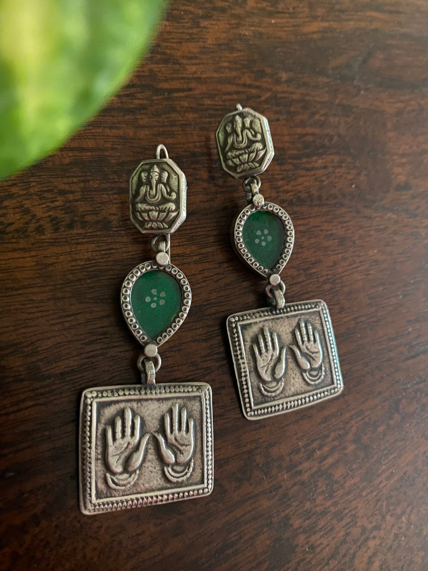 "कात्यायनी" Katyani - Divine Silver Crafted Earrings