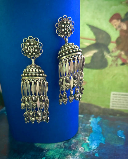 Mor Pankh : Versatile Festive Jhumkas (Pankhi 03)