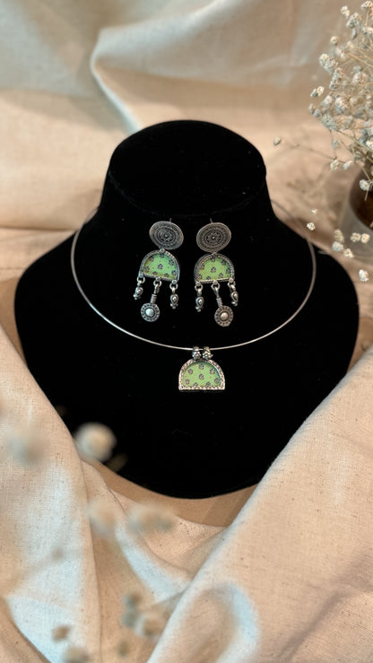 “Campus Couture” - Green : Sparkle through your college days with timeless elegance.