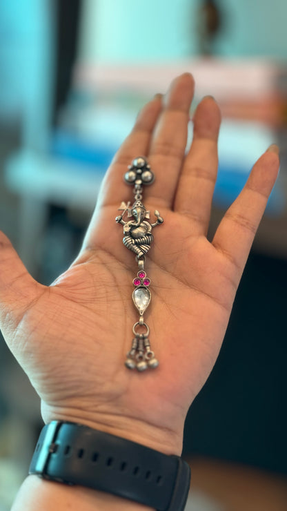 Made to order “Shubh Sringar”: A touch of divine charm—these Ganpati earrings bring serenity and style to every occasion.