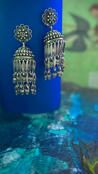 Mor Pankh : Versatile Festive Jhumkas (Pankhi 03)