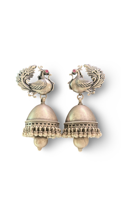 Mor Pankh : Versatile Festive Jhumkas (Pankhi 05)