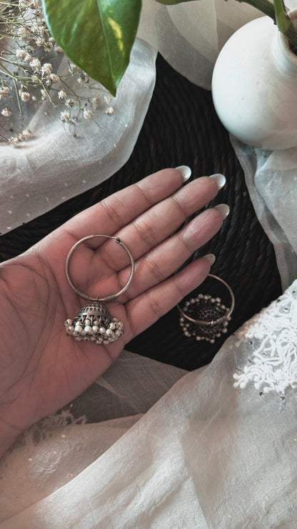 "Rani Chaandbalis" : Captivate hearts with the ethereal beauty of silver and pearls