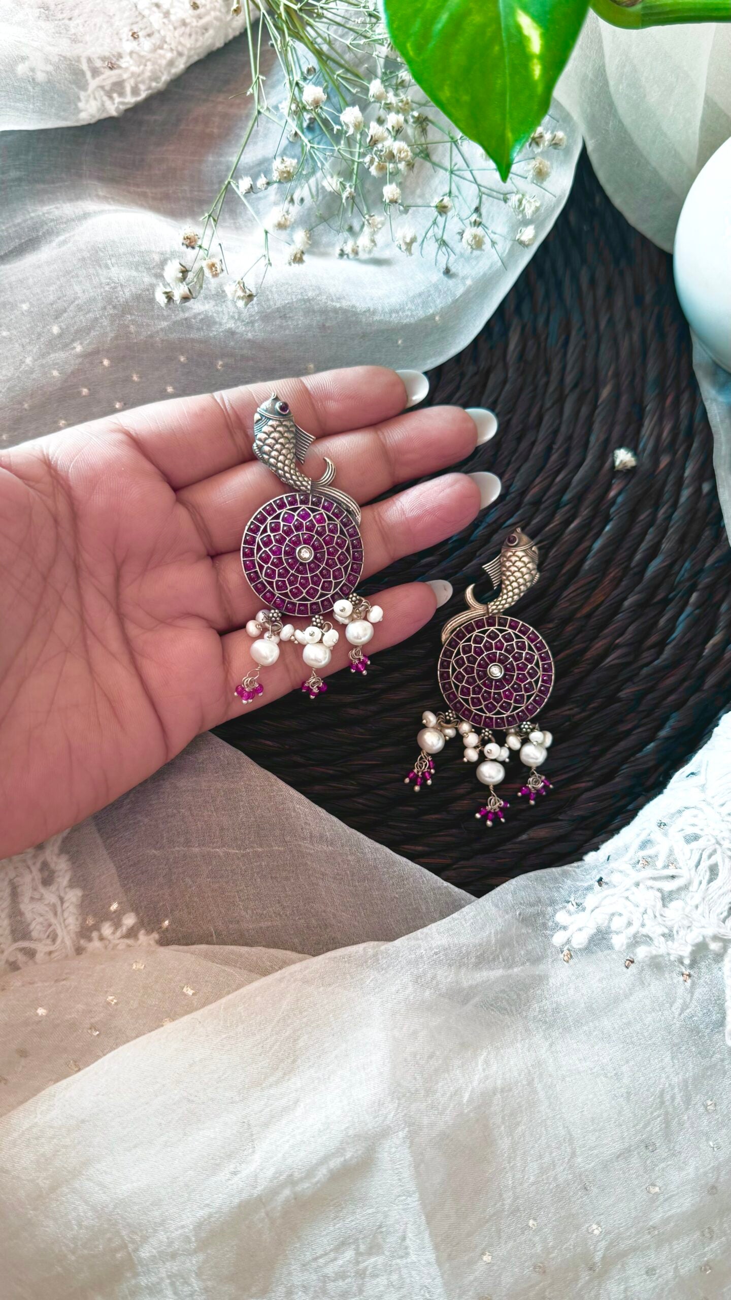 "Ananya Ankita" : Captivate hearts with the ethereal beauty of silver and pearls