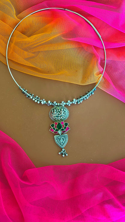 MAYA-"Kamal"- Drape yourself in the enchantment of Kundan and silver.