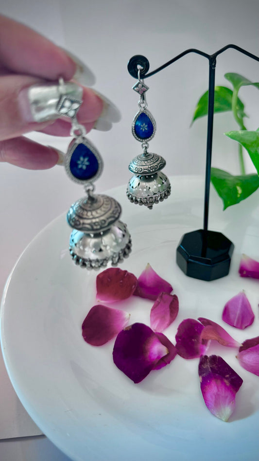 Exotic Jhumka : "Rani Blue": Indigo Beauty