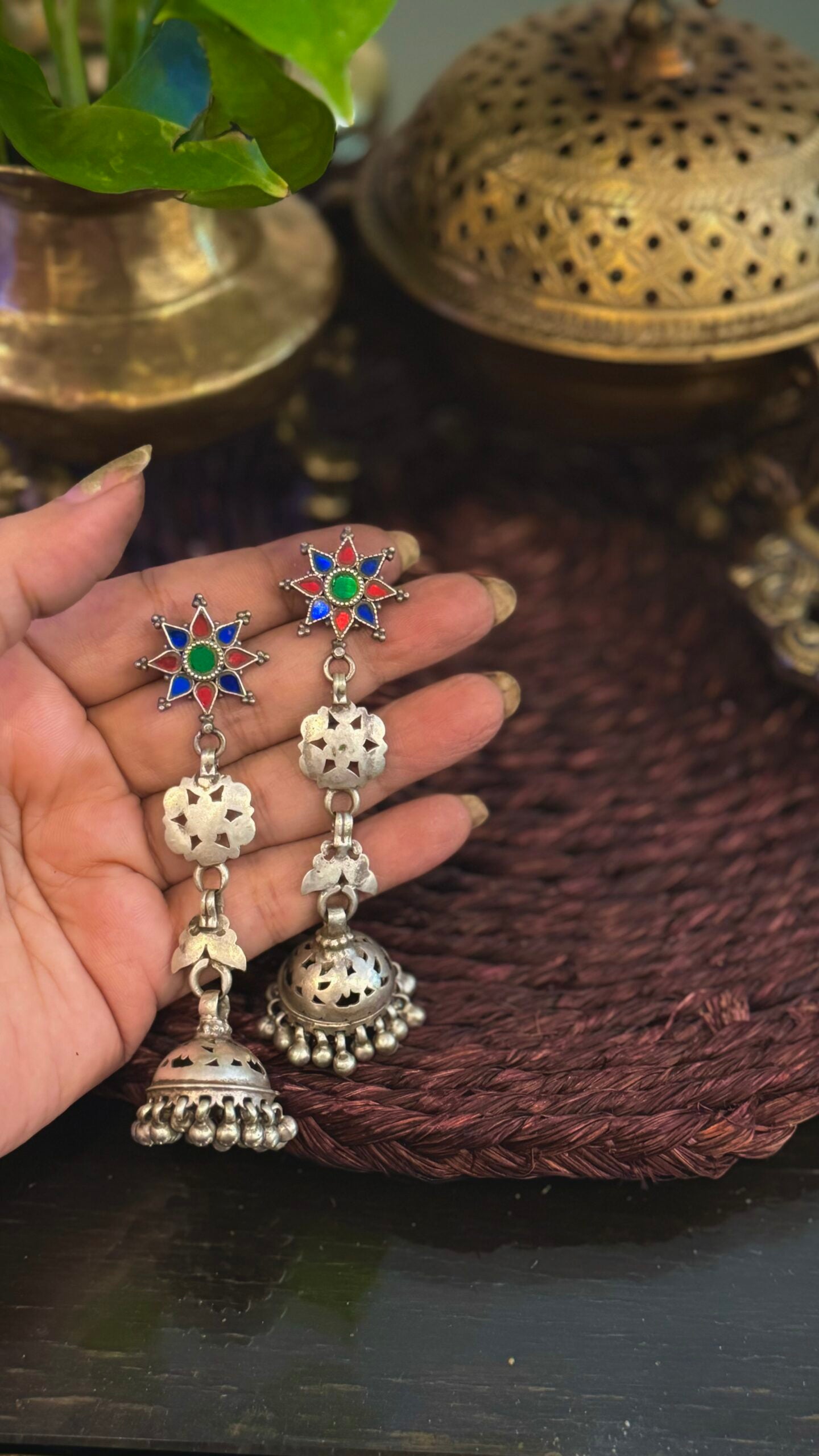 Crafted to Dazzle: Silver Jhumkas for Every Heartbeat.