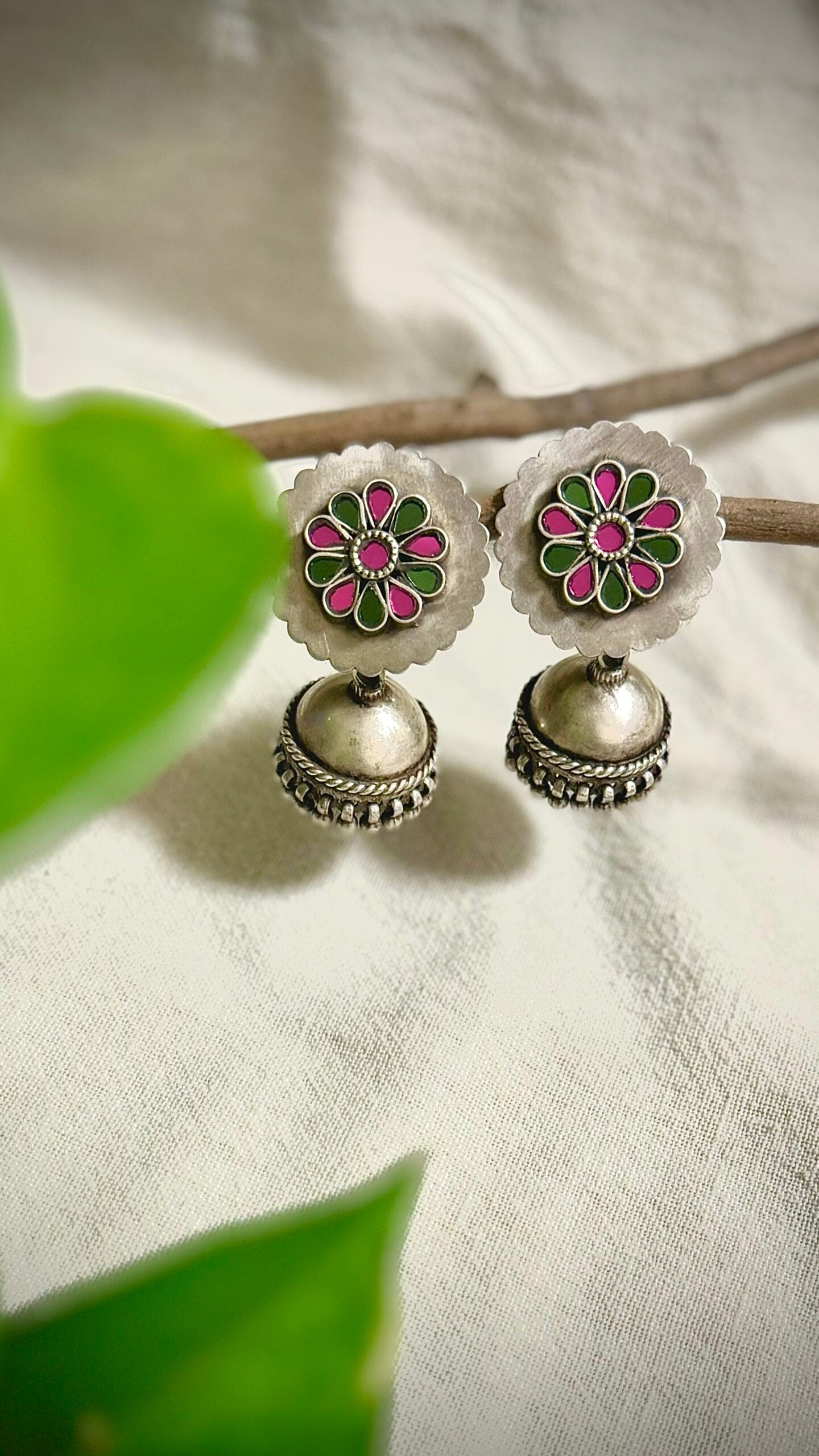 Shine Bright: Silver Jhumkas to Cherish.