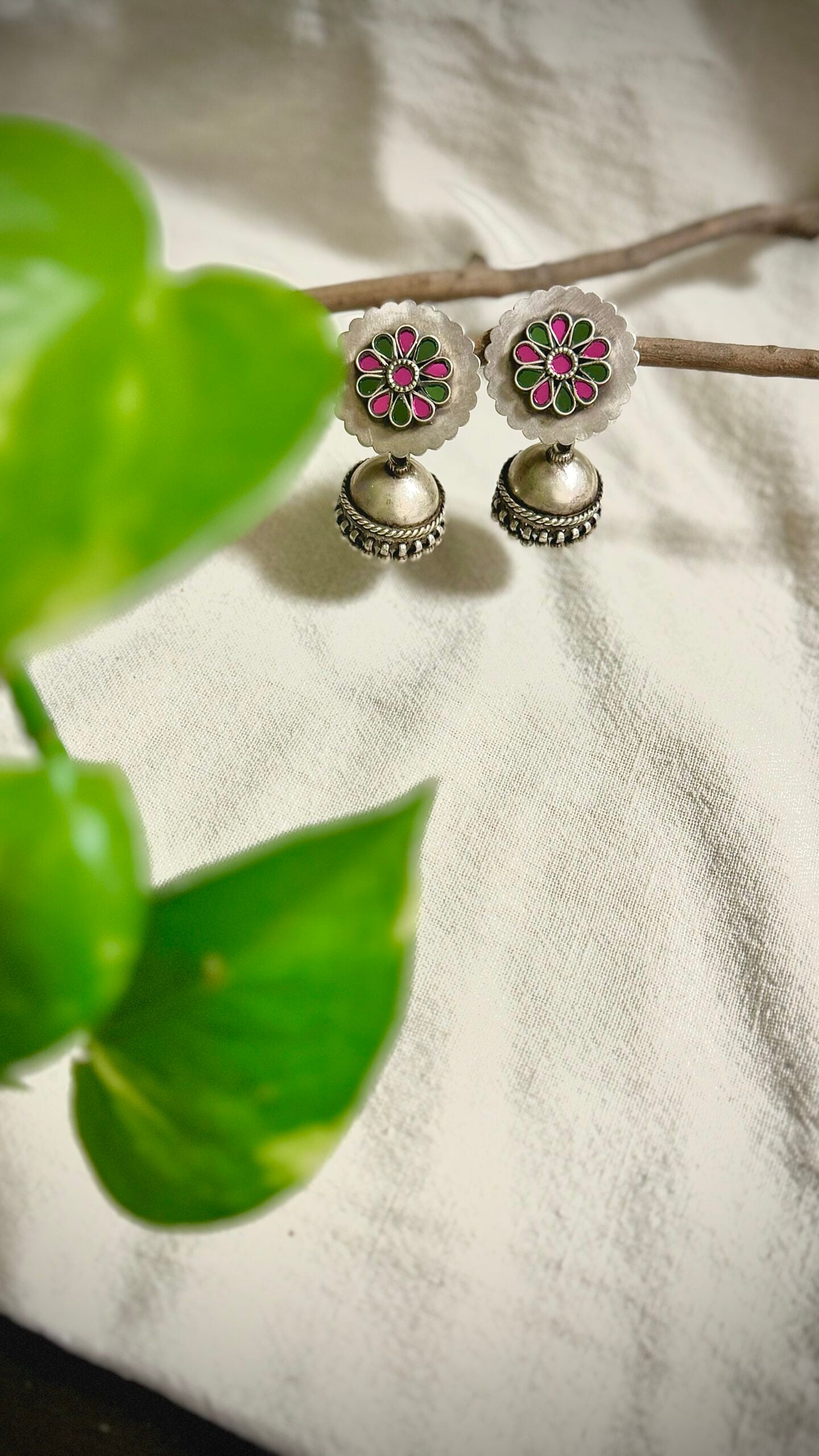 Shine Bright: Silver Jhumkas to Cherish.