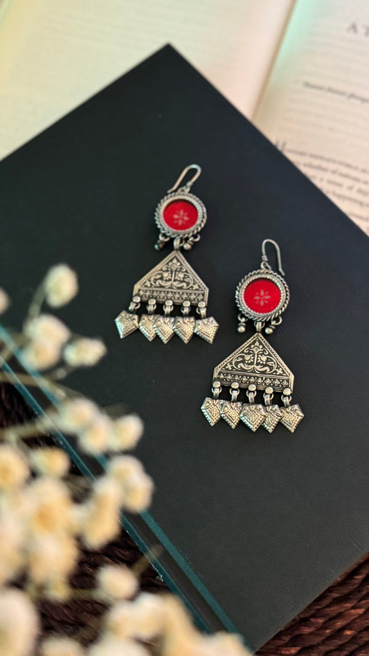 Boho Bindi  "Red" - Adorn Your Spirit with Boho Elegance